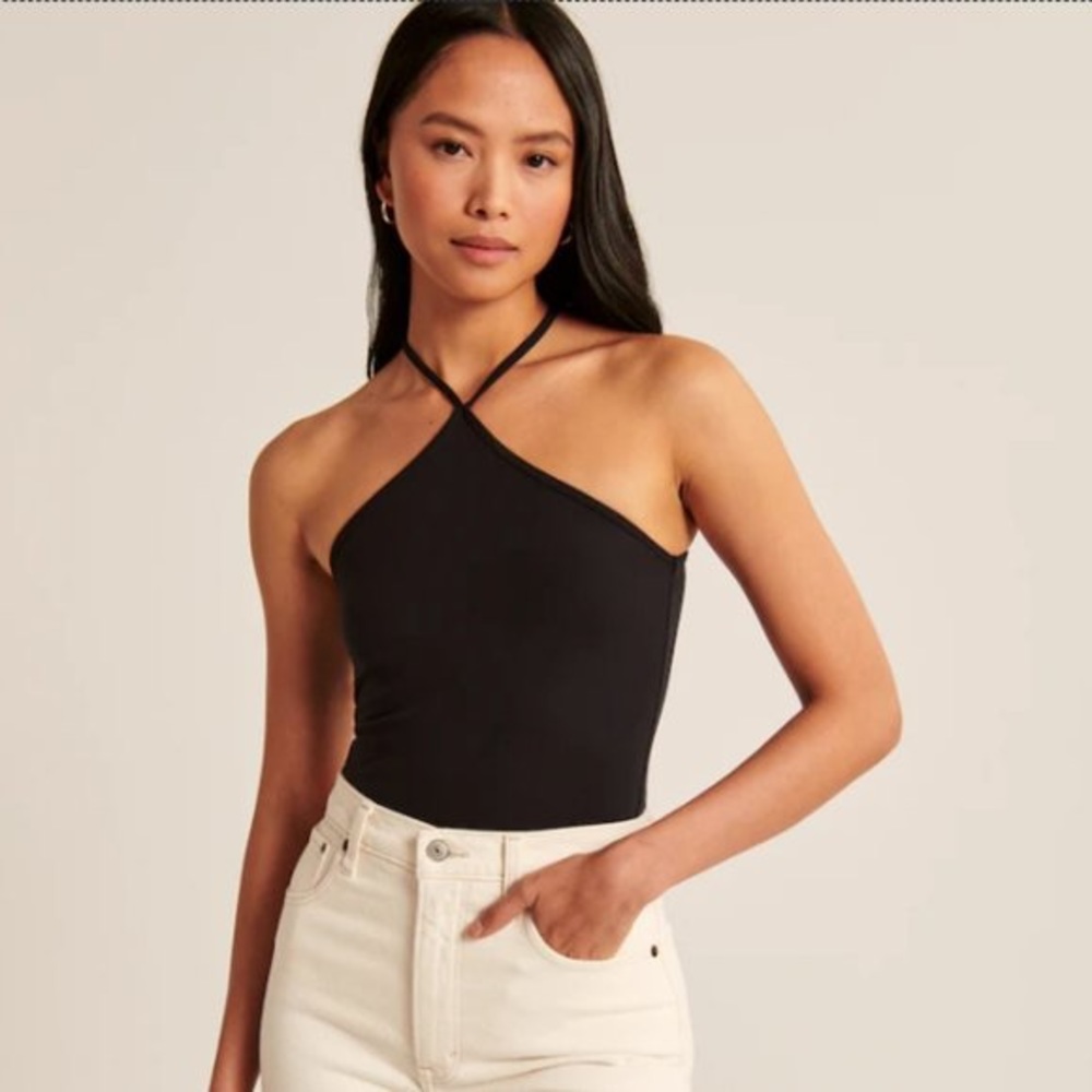 Abercrombie Seamless Fabric Halter Bodysuit